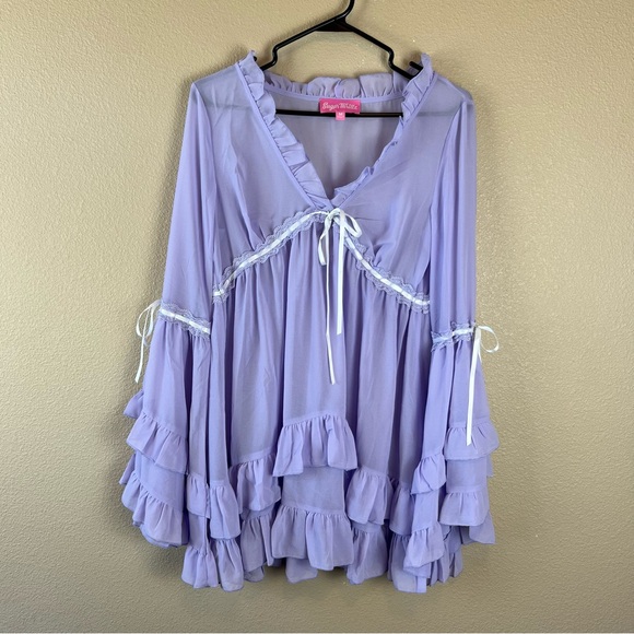 Dolls Kill Dresses & Skirts - dolls kill sugar thrillz real divinity mini dress light purple
